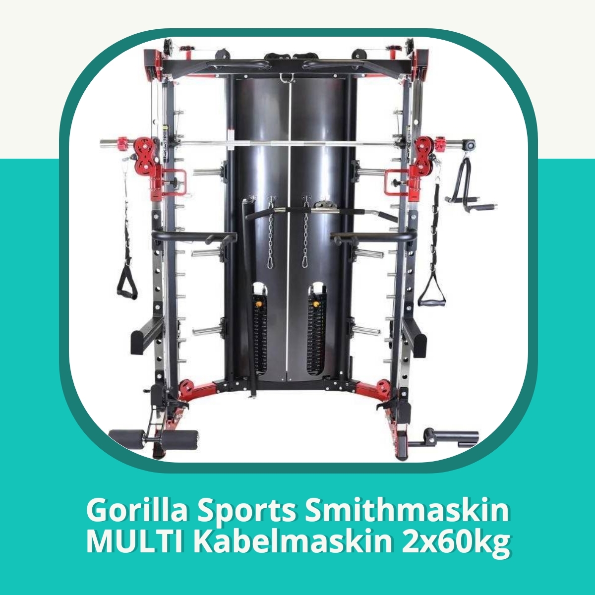 Recension af Gorilla Sports Smithmaskin MULTI Kabelmaskin 2x60kg