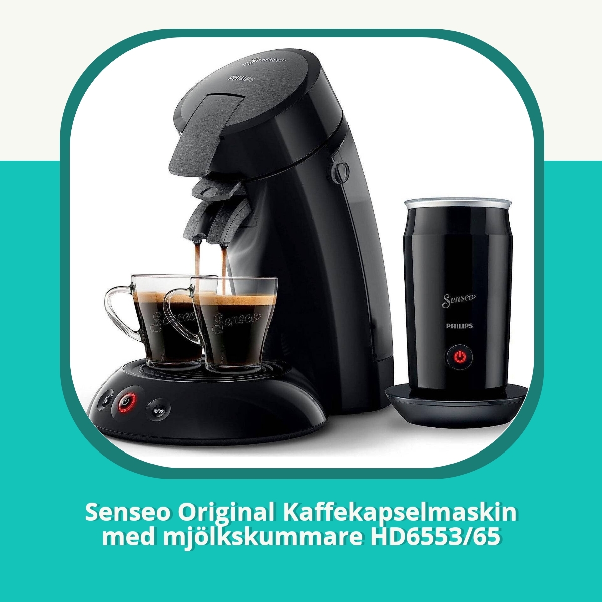Recension af Senseo Original Kaffekapselmaskin med mjölkskummare HD6553/65