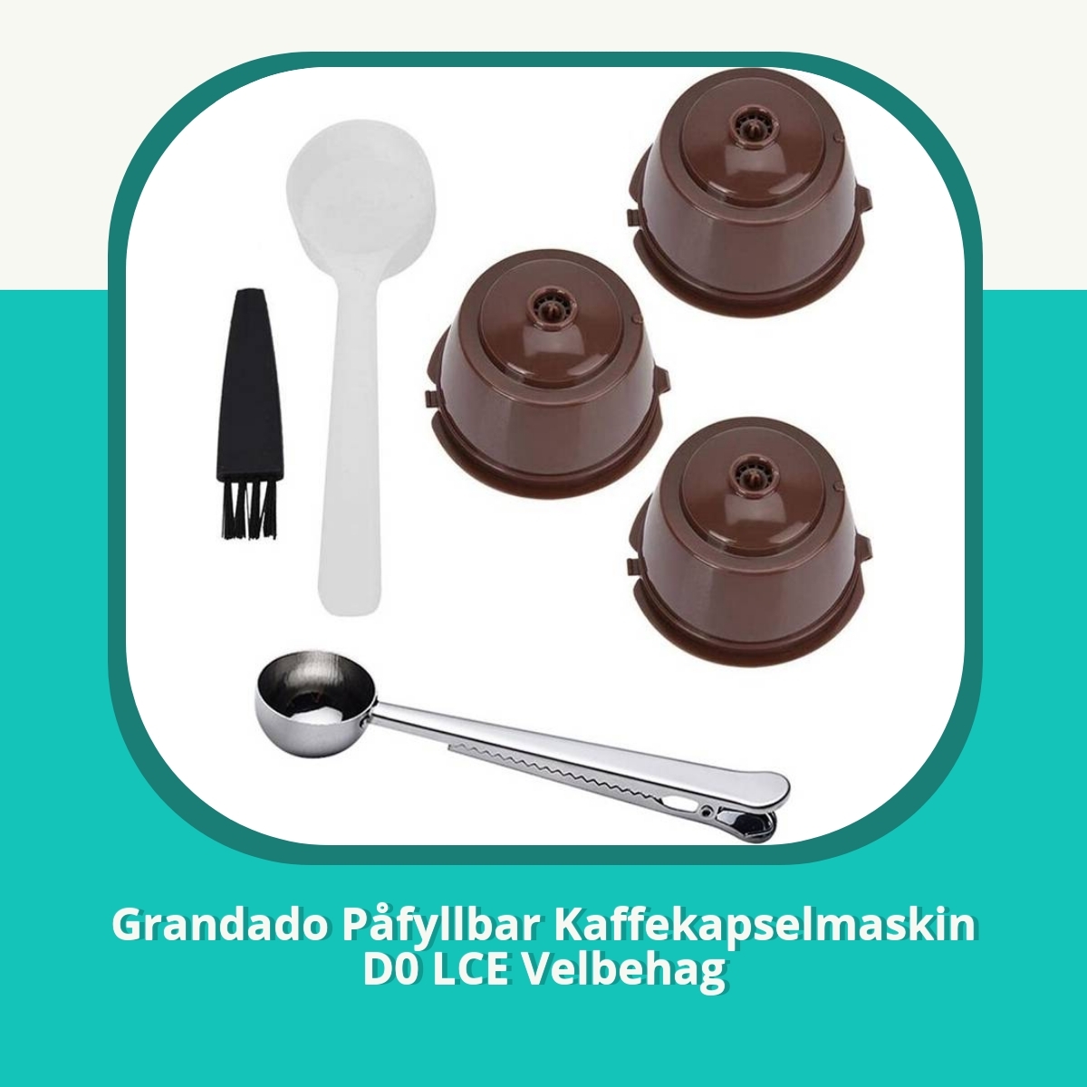 Recension af Grandado Påfyllbar Kaffekapselmaskin D0 LCE Velbehag