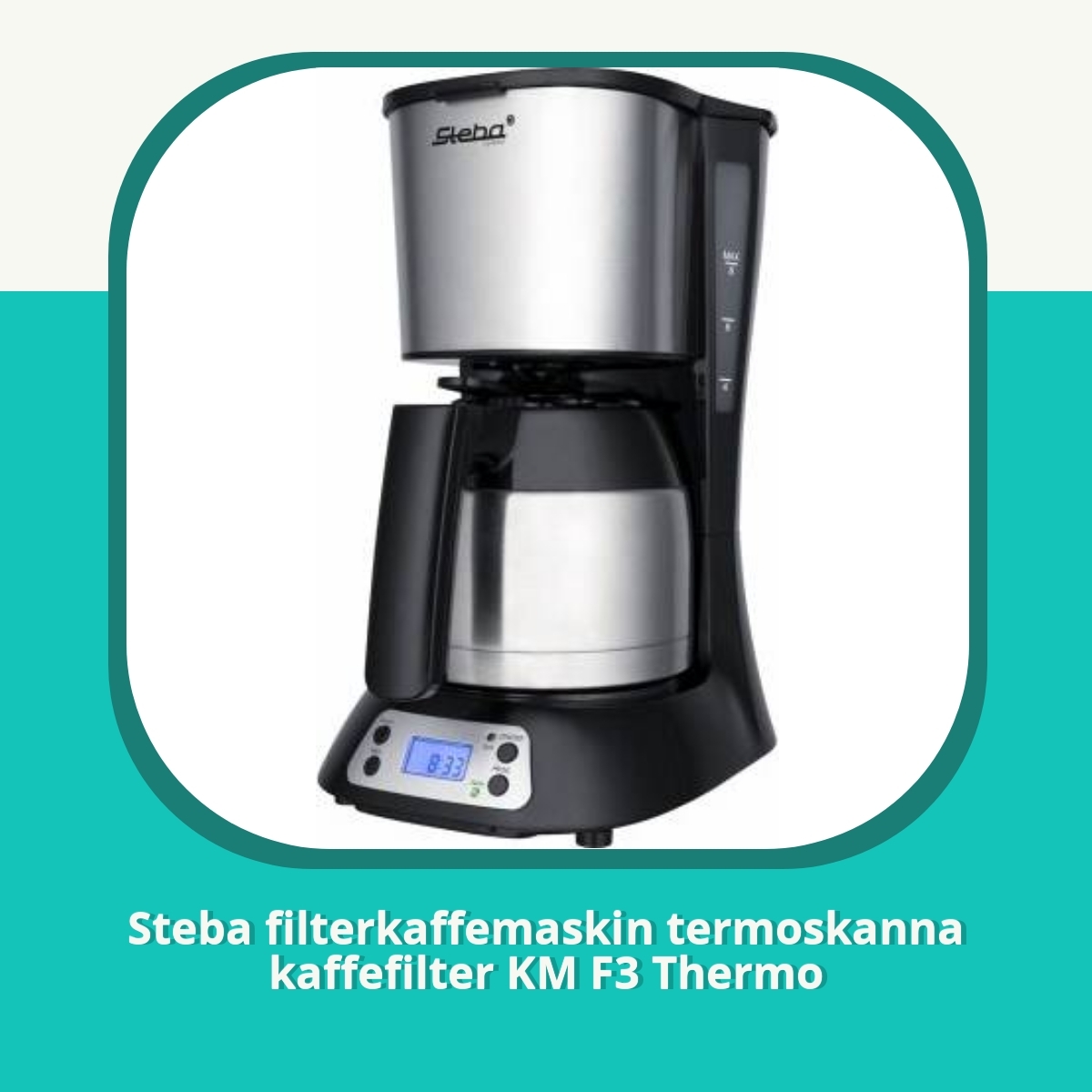 Recension af Steba filterkaffemaskin termoskanna kaffefilter KM F3 Thermo