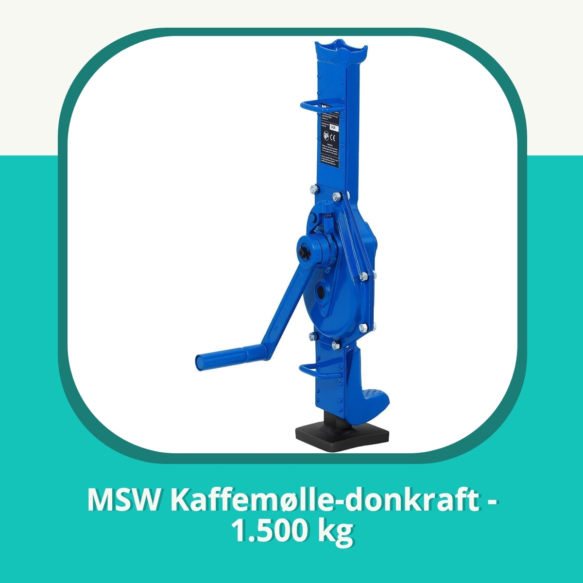 Anmeldelse af MSW Kaffemølle-donkraft - 1.500 kg