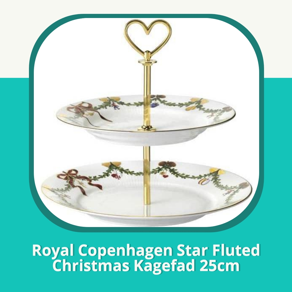 Anmeldelse af Royal Copenhagen Star Fluted Christmas Kagefad 25cm