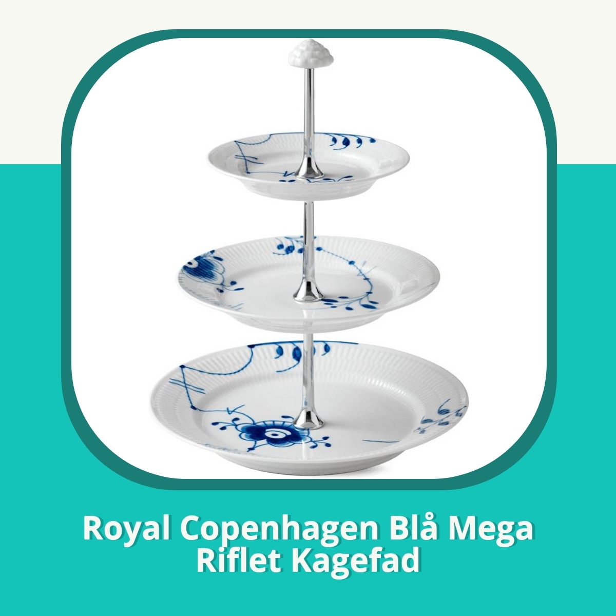 Anmeldelse af Royal Copenhagen Blå Mega Riflet Kagefad