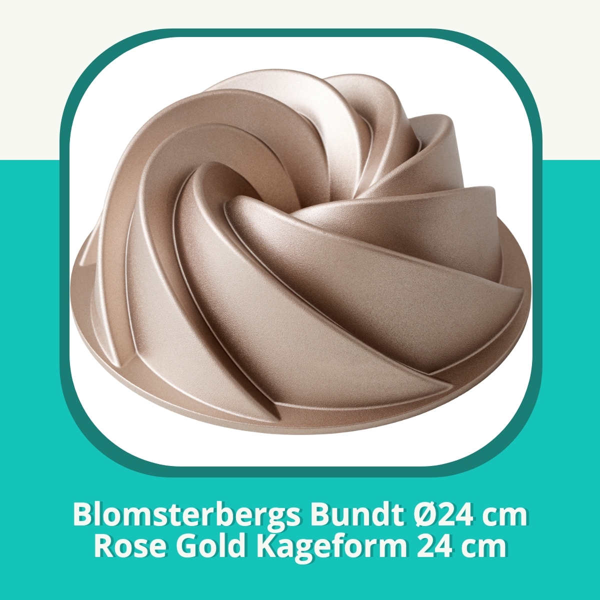 Anmeldelse af Blomsterbergs Bundt Ø24 cm Rose Gold Kageform 24 cm