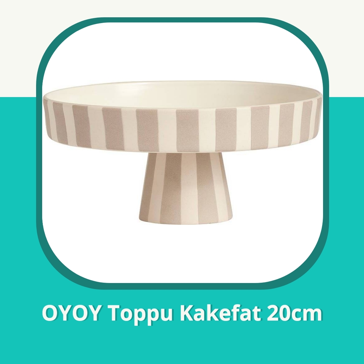 Anmeldelse af OYOY Toppu Kakefat 20cm