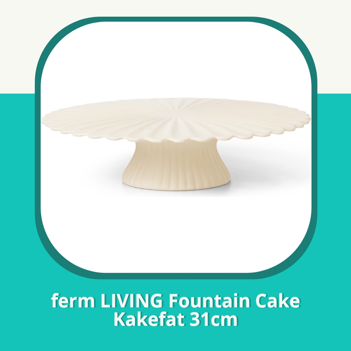 Anmeldelse af ferm LIVING Fountain Cake Kakefat 31cm
