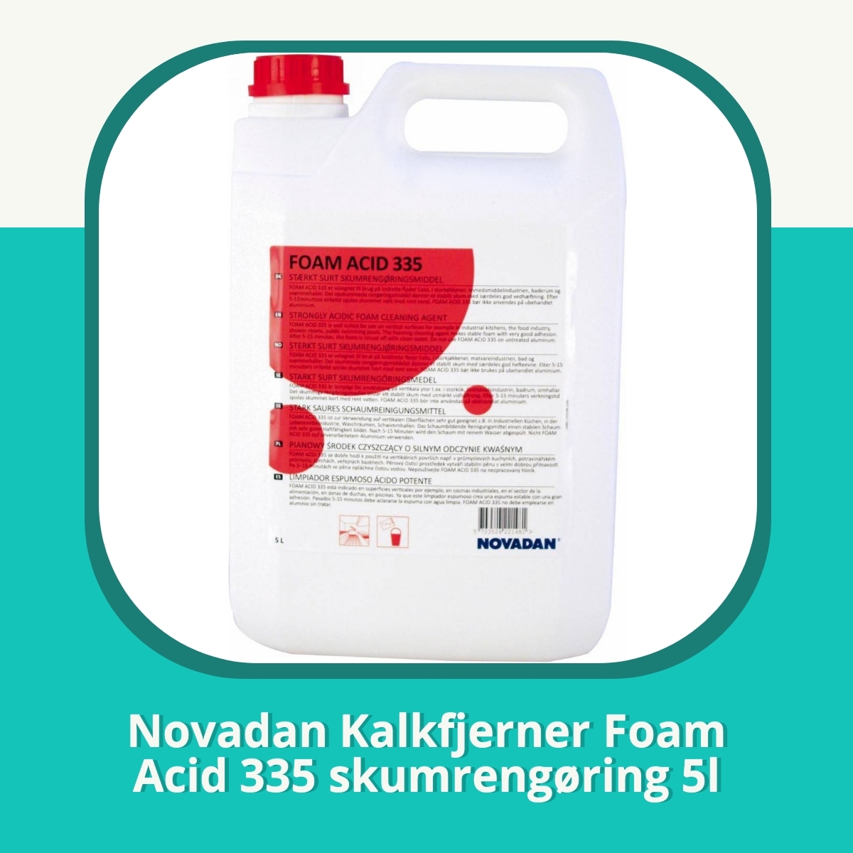 Anmeldelse af Novadan Kalkfjerner Foam Acid 335 skumrengøring 5l