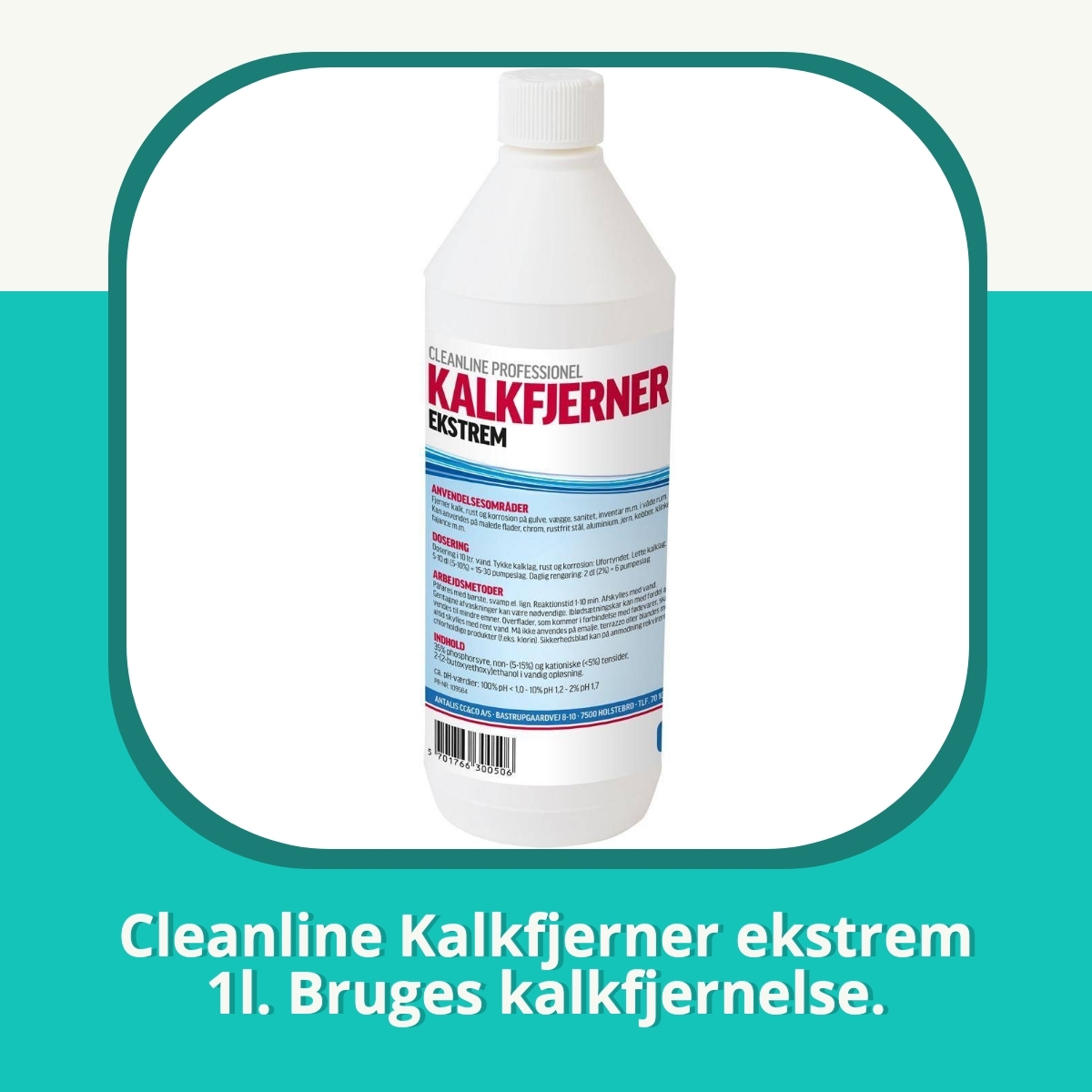 Anmeldelse af Cleanline Kalkfjerner ekstrem 1l. Bruges kalkfjernelse.
