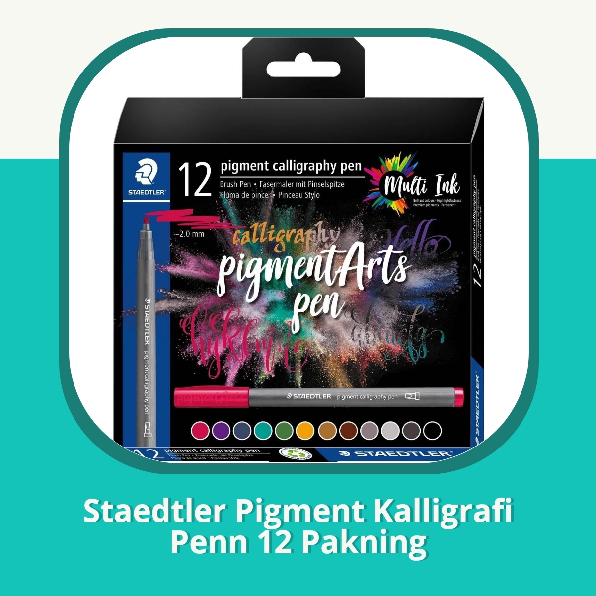 Anmeldelse af Staedtler Pigment Kalligrafi Penn 12 Pakning
