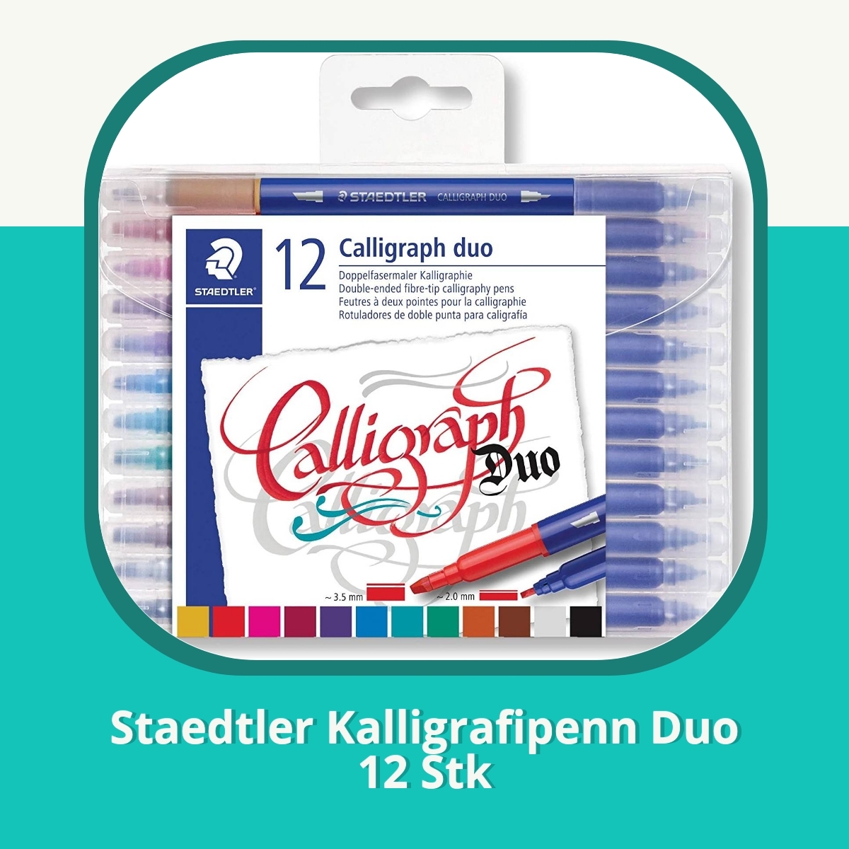 Anmeldelse af Staedtler Kalligrafipenn Duo 12 Stk