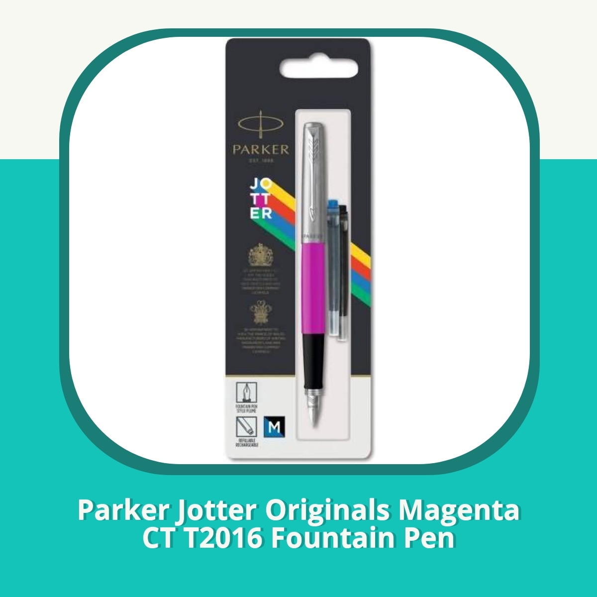 Recension Parker Jotter Originals Magenta CT T2016 Fountain Pen