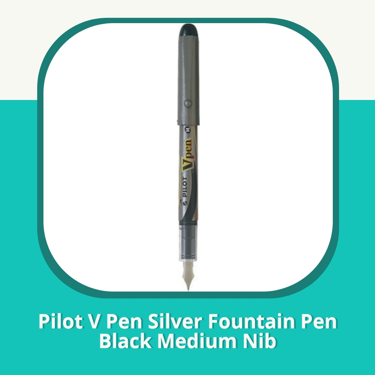 Recension af Pilot V Pen Silver Fountain Pen Black Medium Nib
