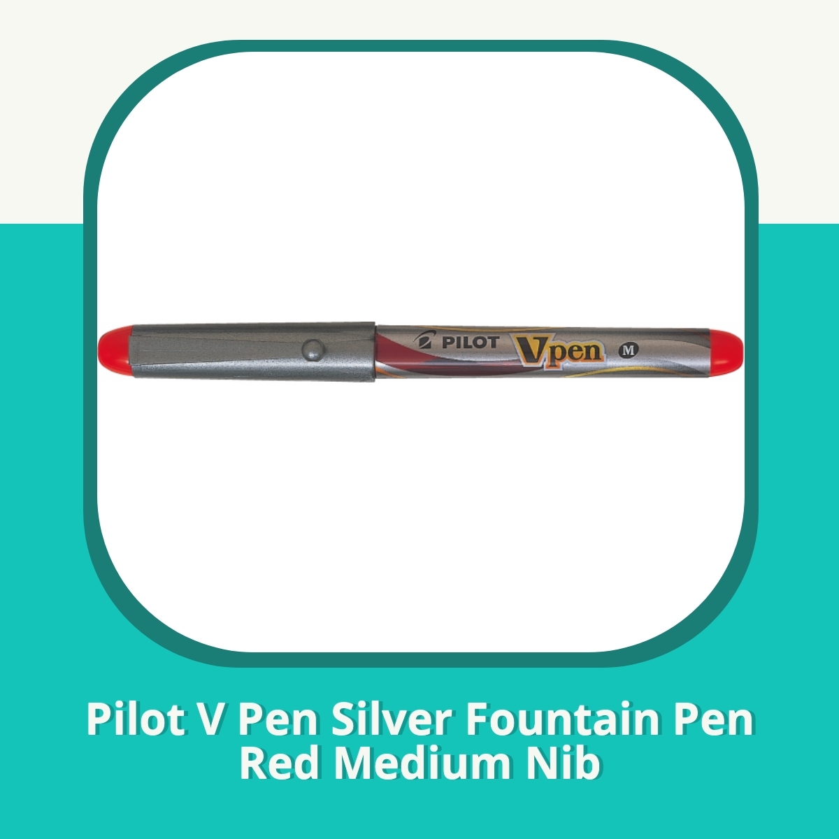 Recension af Pilot V Pen Silver Fountain Pen Red Medium Nib