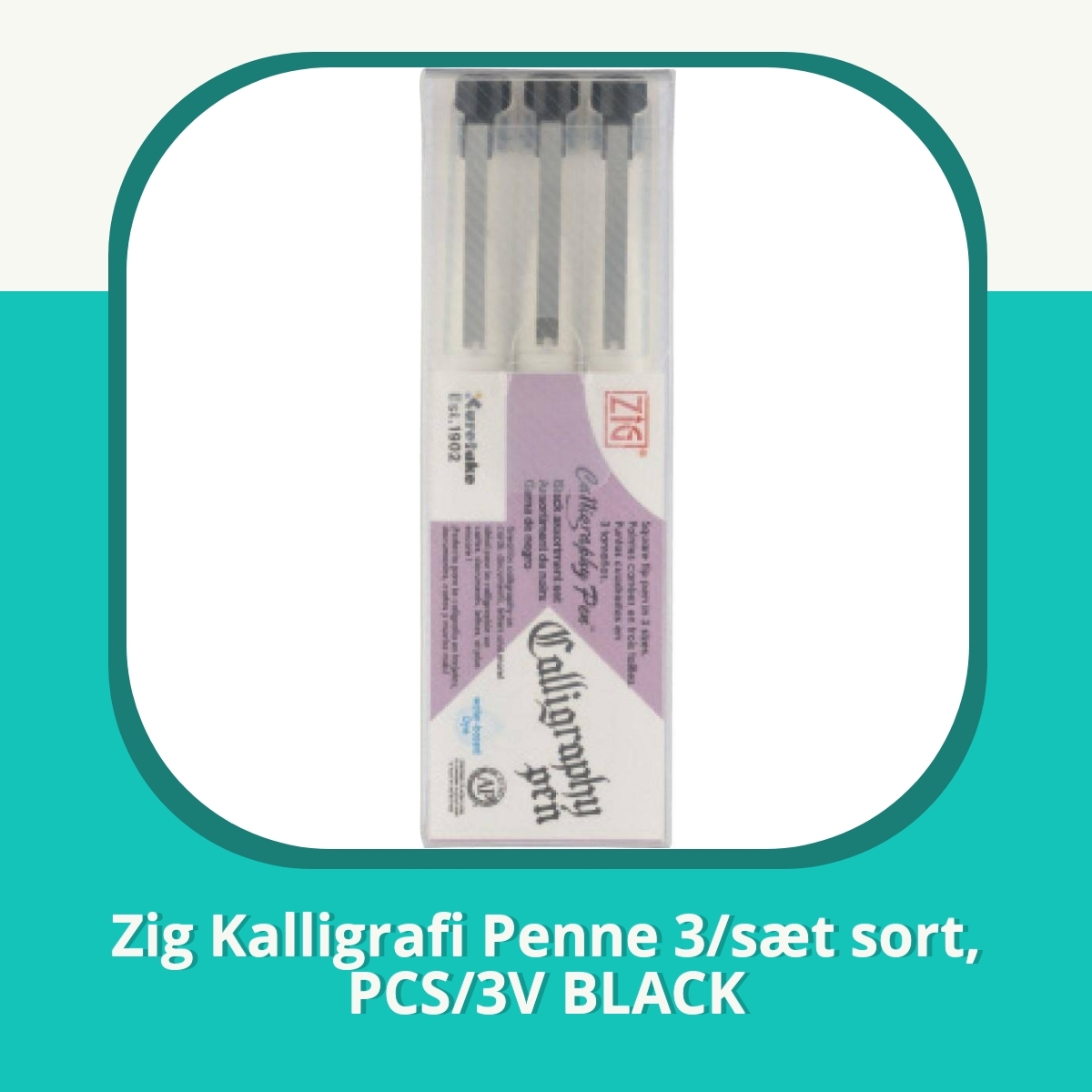 Anmeldelse af Zig Kalligrafi Penne 3/sæt sort, PCS/3V BLACK
