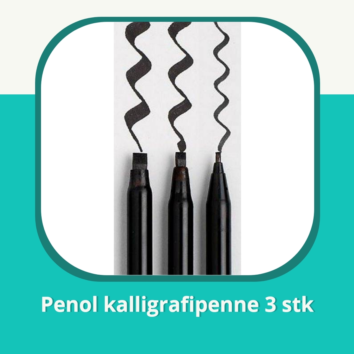 Anmeldelse af Penol kalligrafipenne 3 stk