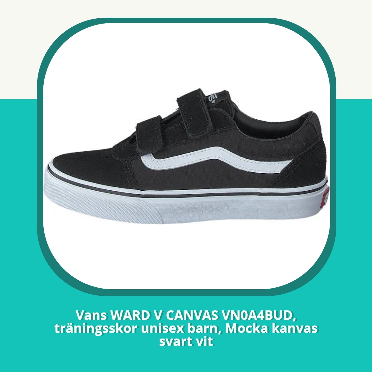 Recension af Vans WARD V CANVAS VN0A4BUD, träningsskor unisex barn, Mocka kanvas svart vit