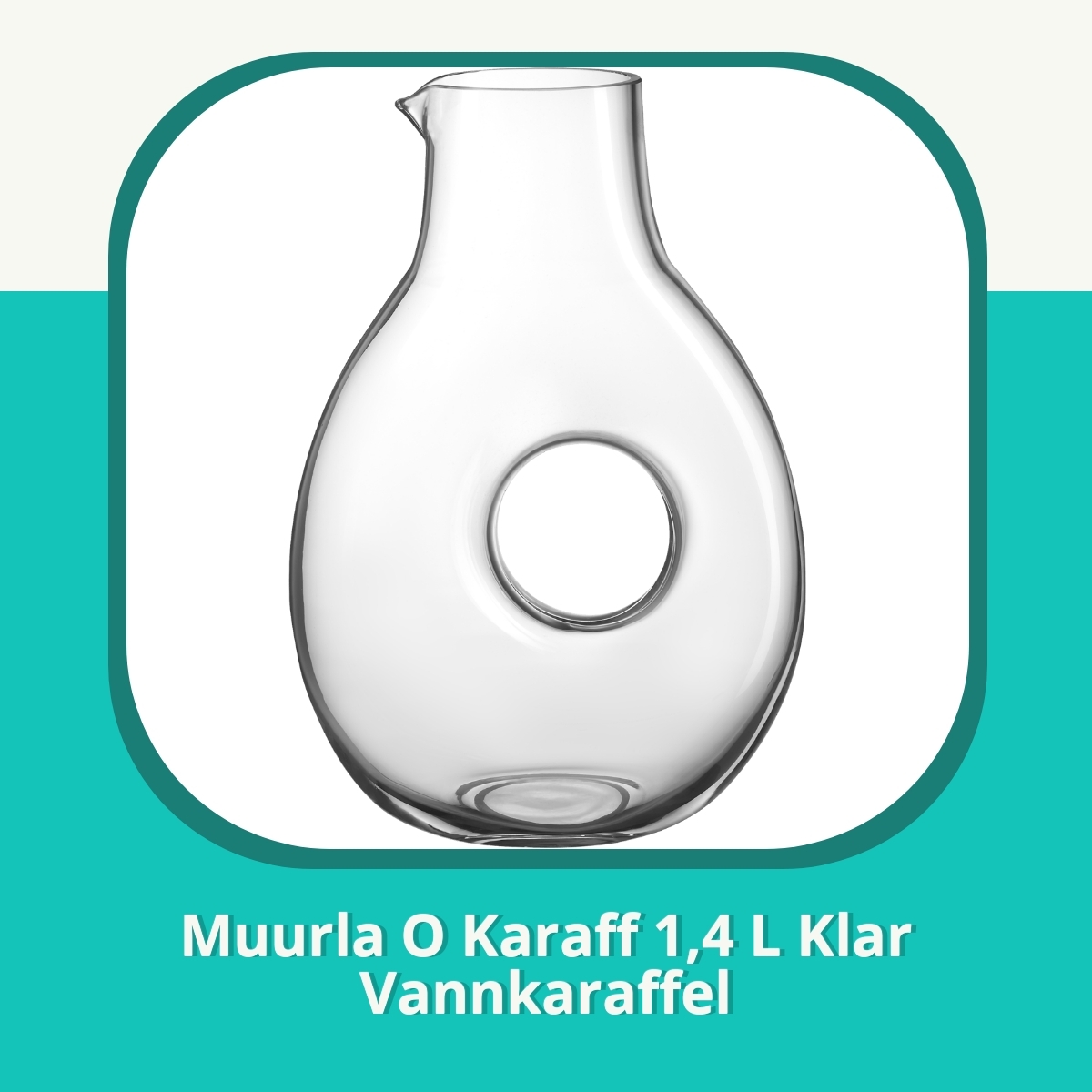 Anmeldelse af Muurla O Karaff 1,4 L Klar Vannkaraffel