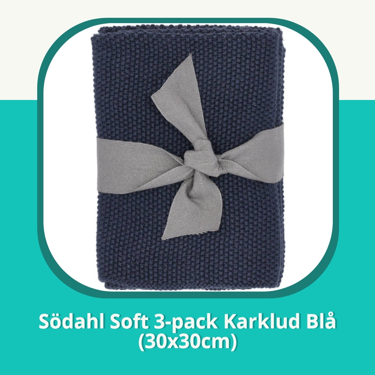 Anmeldelse af Södahl Soft 3-pack Karklud Blå (30x30cm)