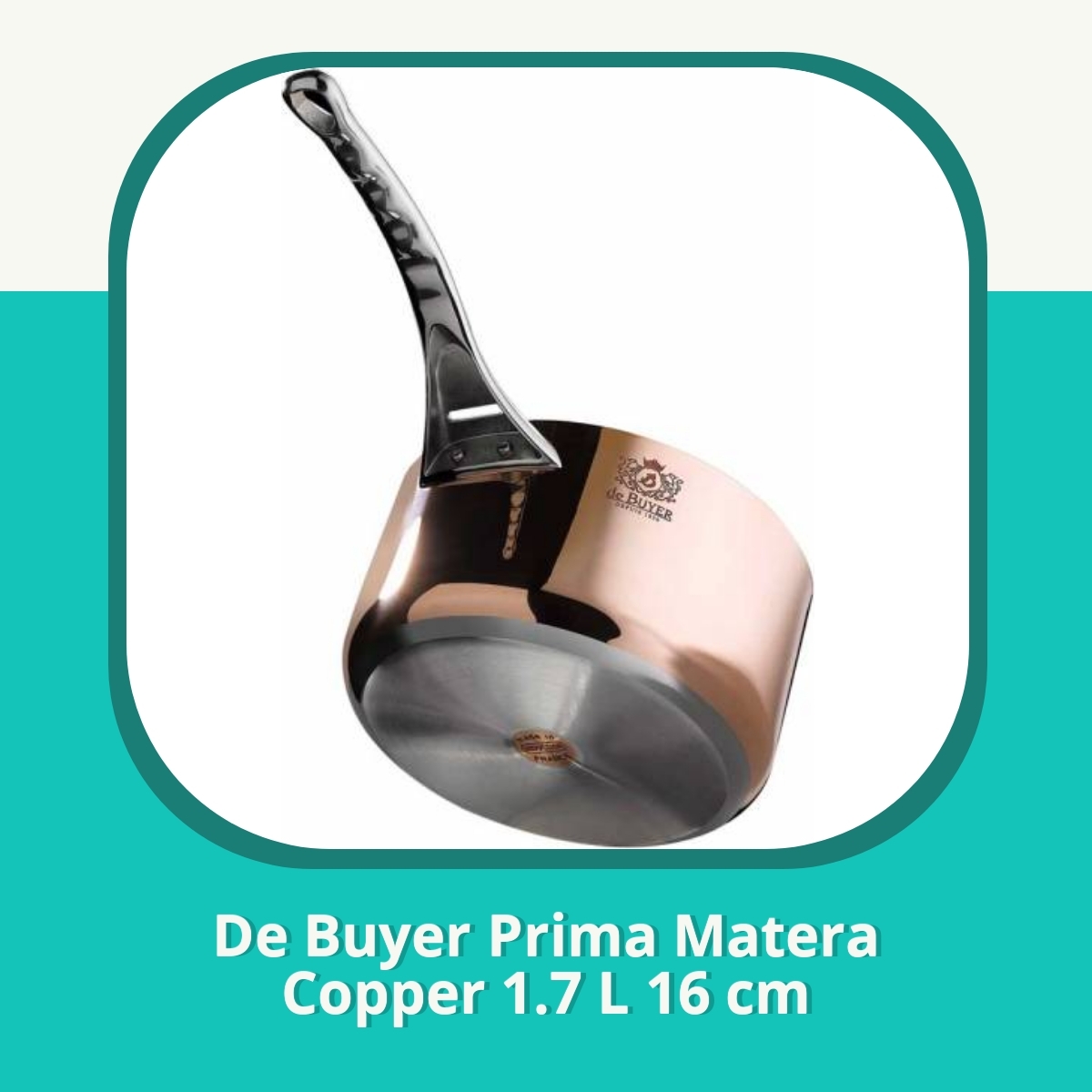 Anmeldelse af De Buyer Prima Matera Copper 1.7 L 16 cm