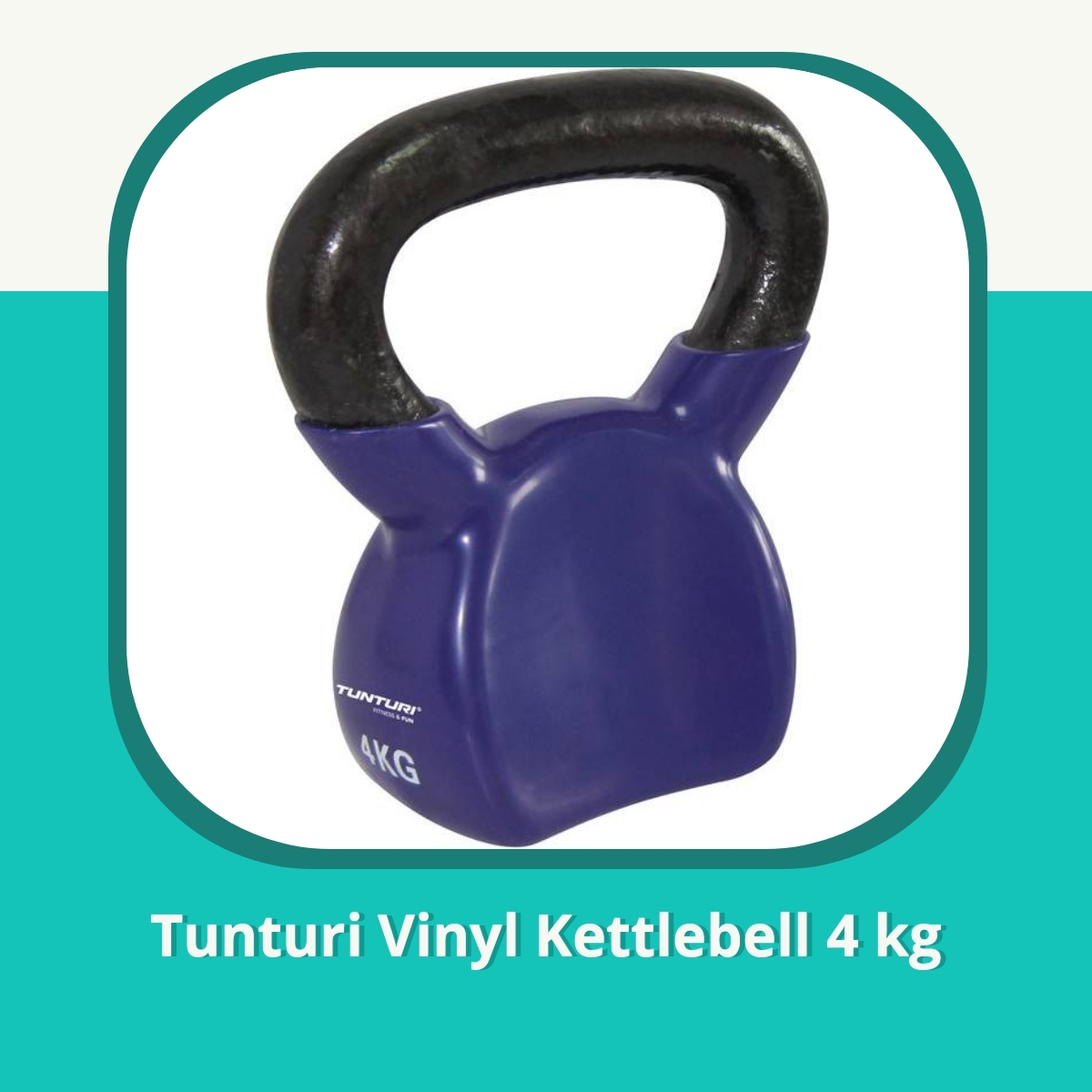 Anmeldelse af Tunturi Vinyl Kettlebell 4 kg