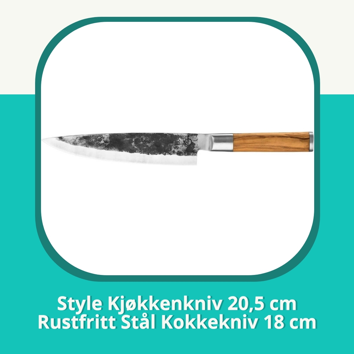 Anmeldelse af Style Kjøkkenkniv 20,5 cm Rustfritt Stål Kokkekniv 18 cm