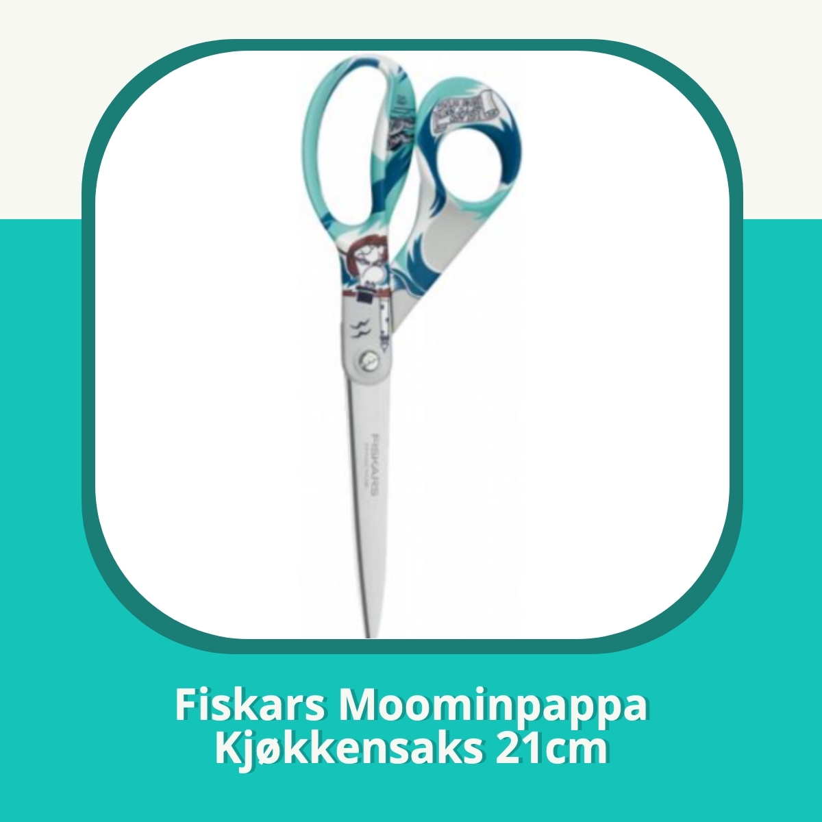 Anmeldelse af Fiskars Moominpappa Kjøkkensaks 21cm