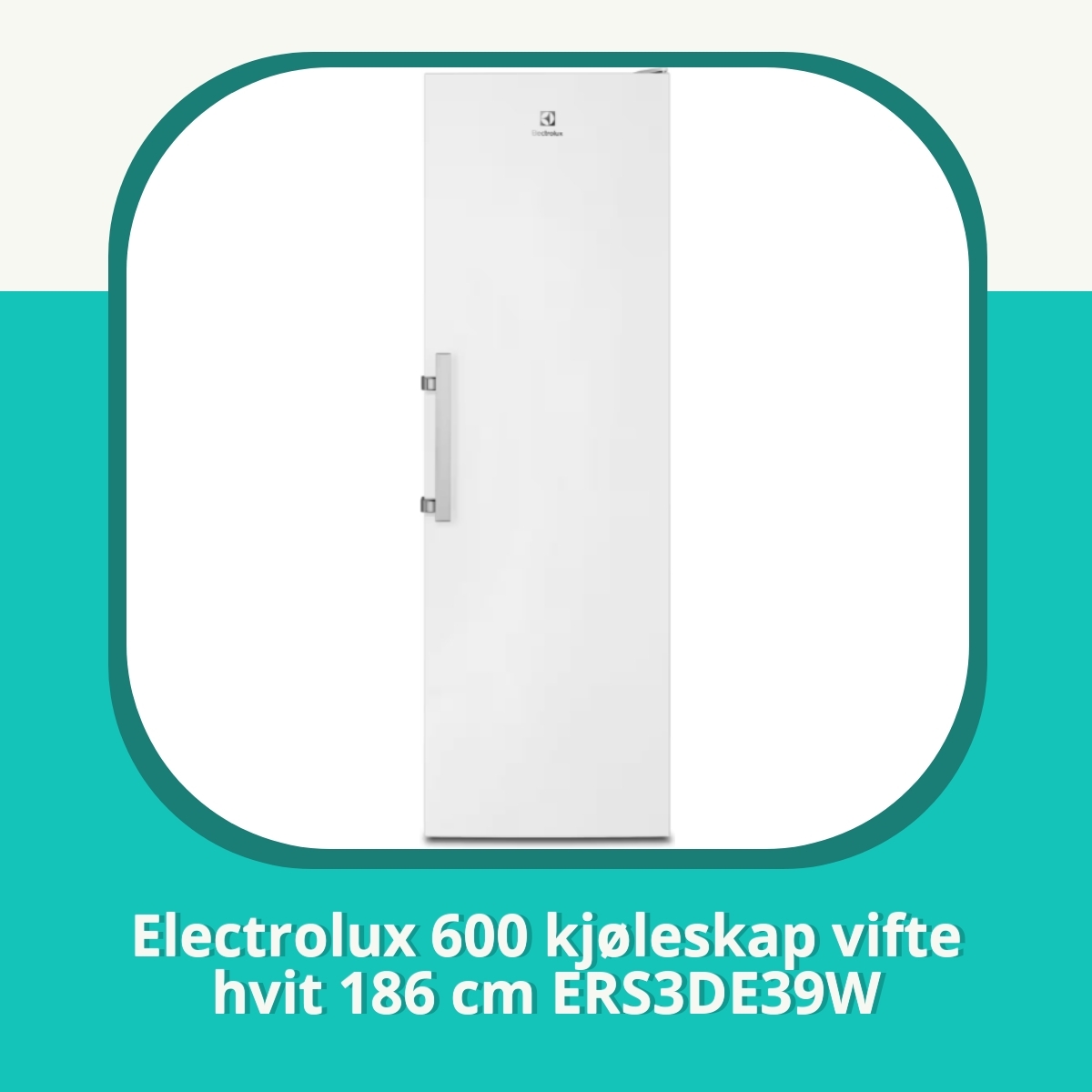 Anmeldelse Electrolux 600 kjøleskap vifte hvit 186 cm ERS3DE39W
