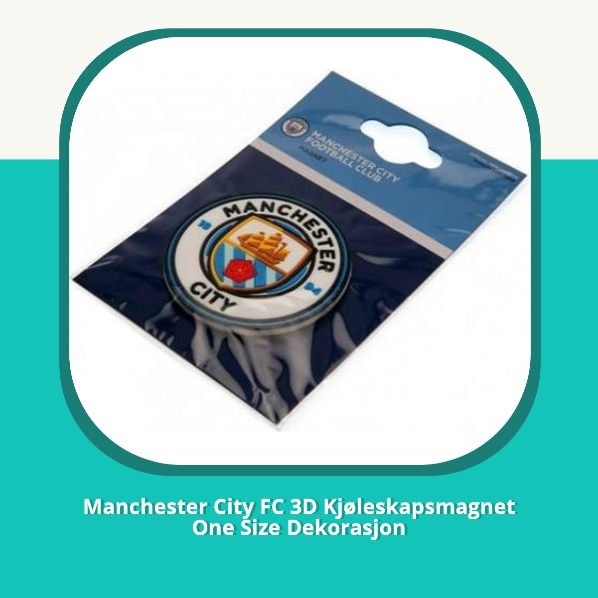Anmeldelse af Manchester City FC 3D Kjøleskapsmagnet One Size Dekorasjon