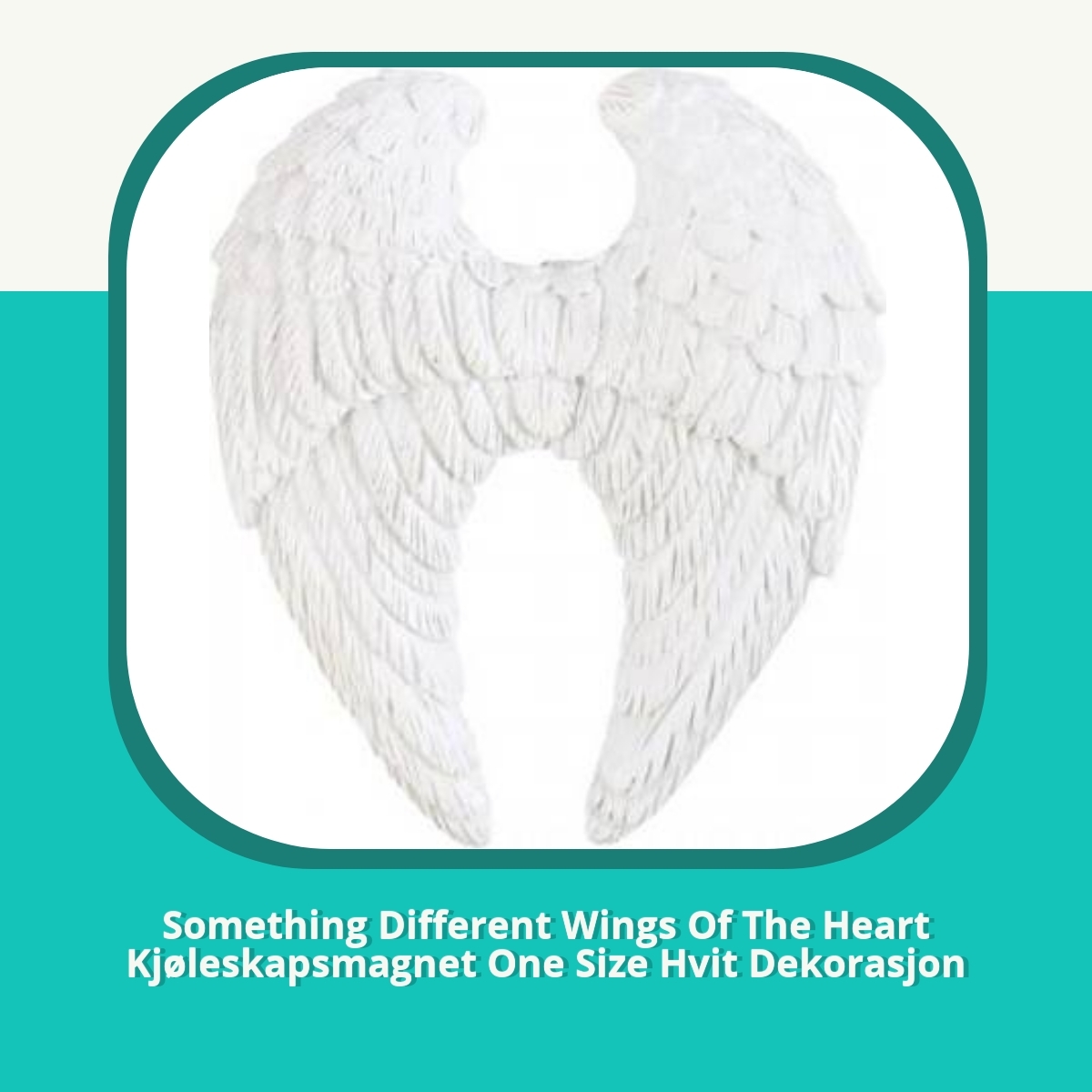 Anmeldelse af Something Different Wings Of The Heart Kjøleskapsmagnet One Size Hvit Dekorasjon