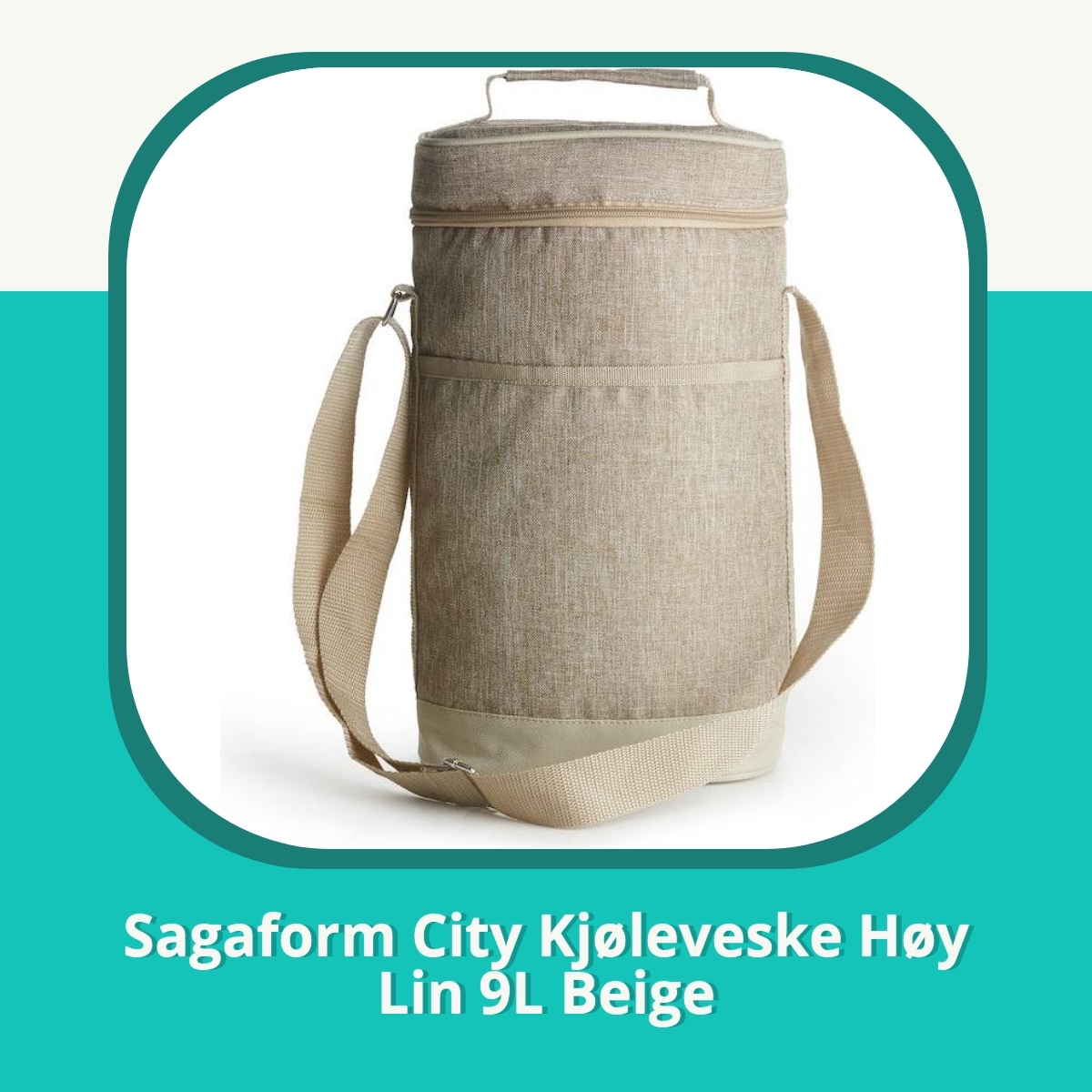 Anmeldelse af Sagaform City Kjøleveske Høy Lin 9L Beige