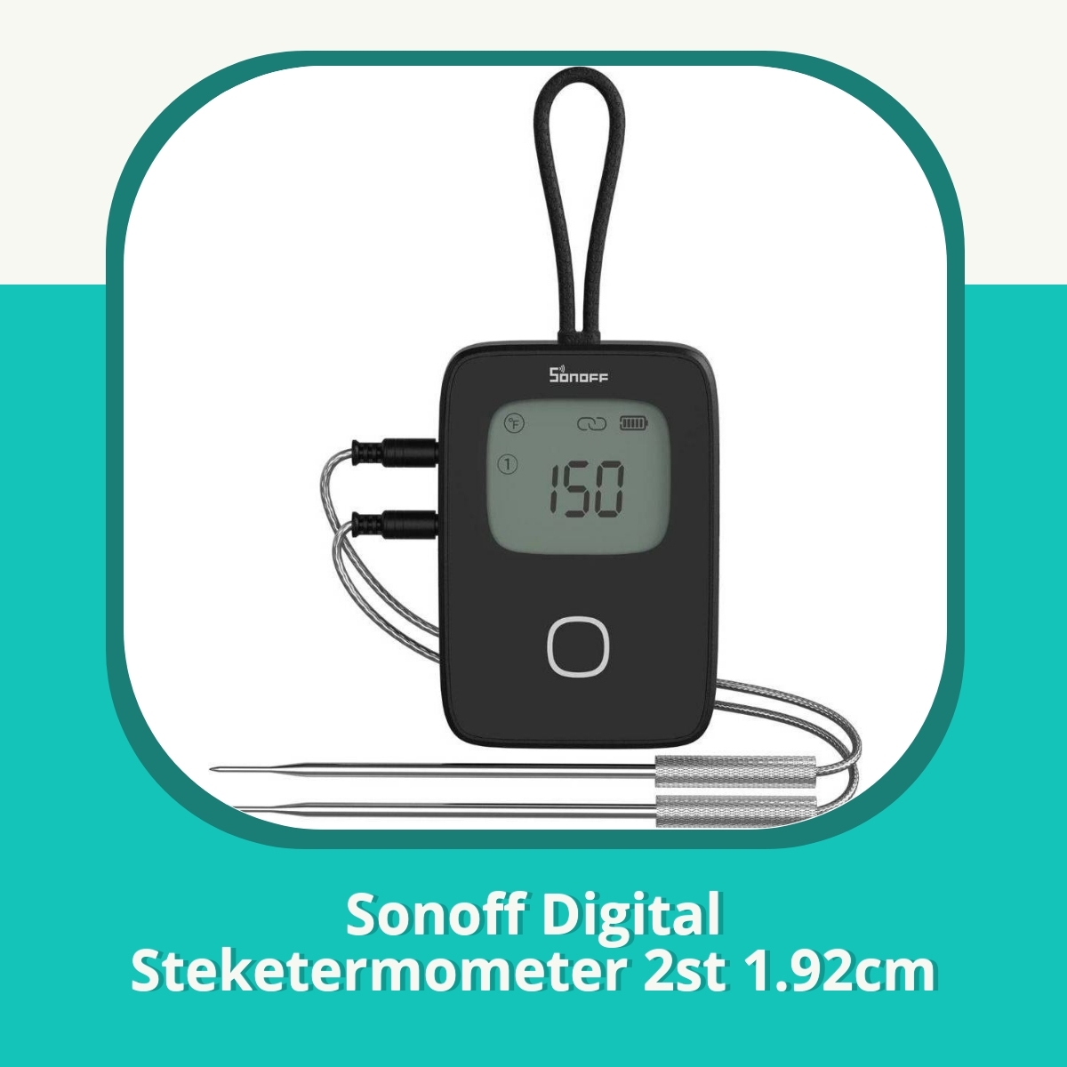 Anmeldelse af Sonoff Digital Steketermometer 2st 1.92cm