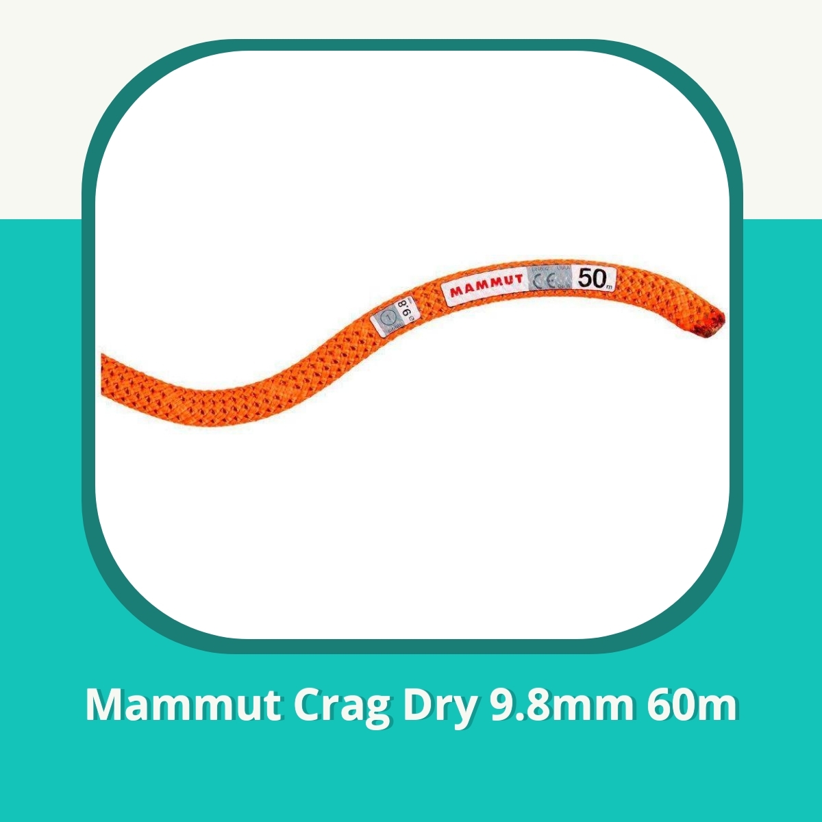 Anmeldelse af Mammut Crag Dry 9.8mm 60m
