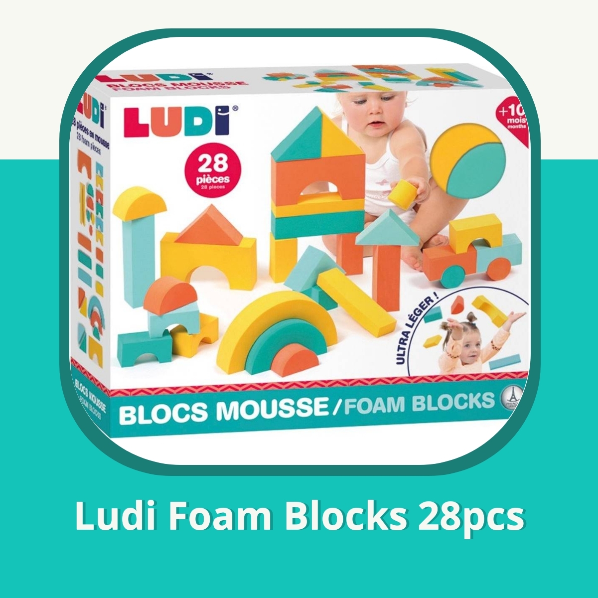 Anmeldelse af Ludi Foam Blocks 28pcs