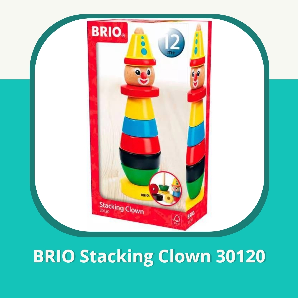 Anmeldelse af BRIO Stacking Clown 30120
