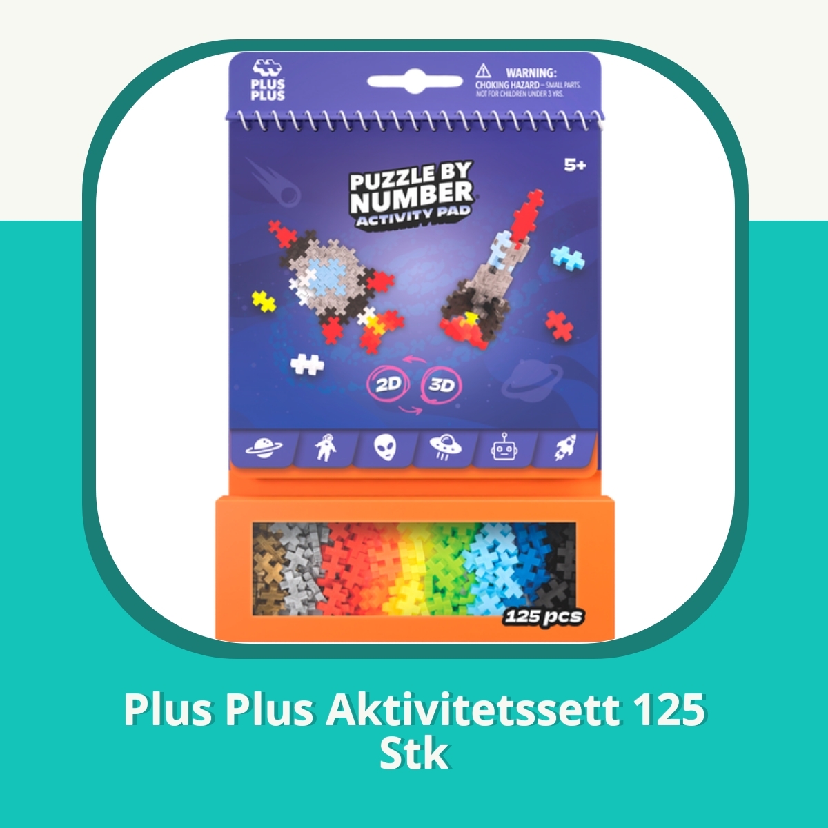 Anmeldelse af Plus Plus Aktivitetssett 125 Stk
