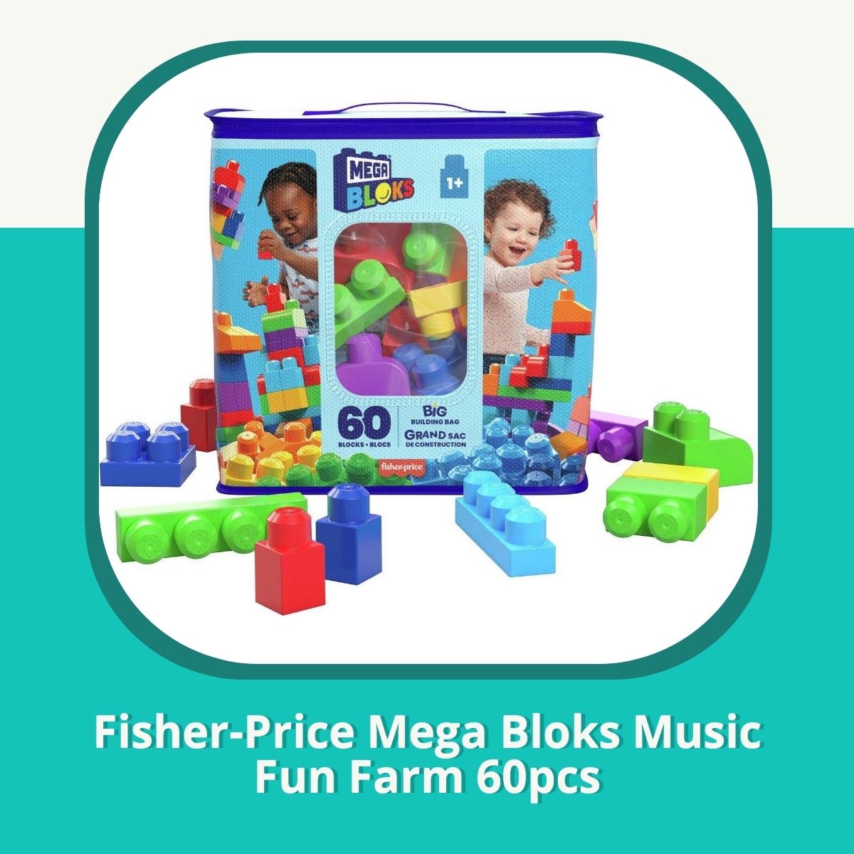 Anmeldelse af Fisher-Price Mega Bloks Music Fun Farm 60pcs