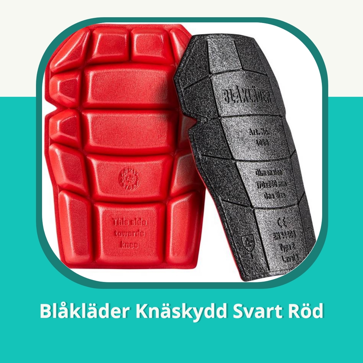 Recension Blåkläder Knäskydd Svart Röd