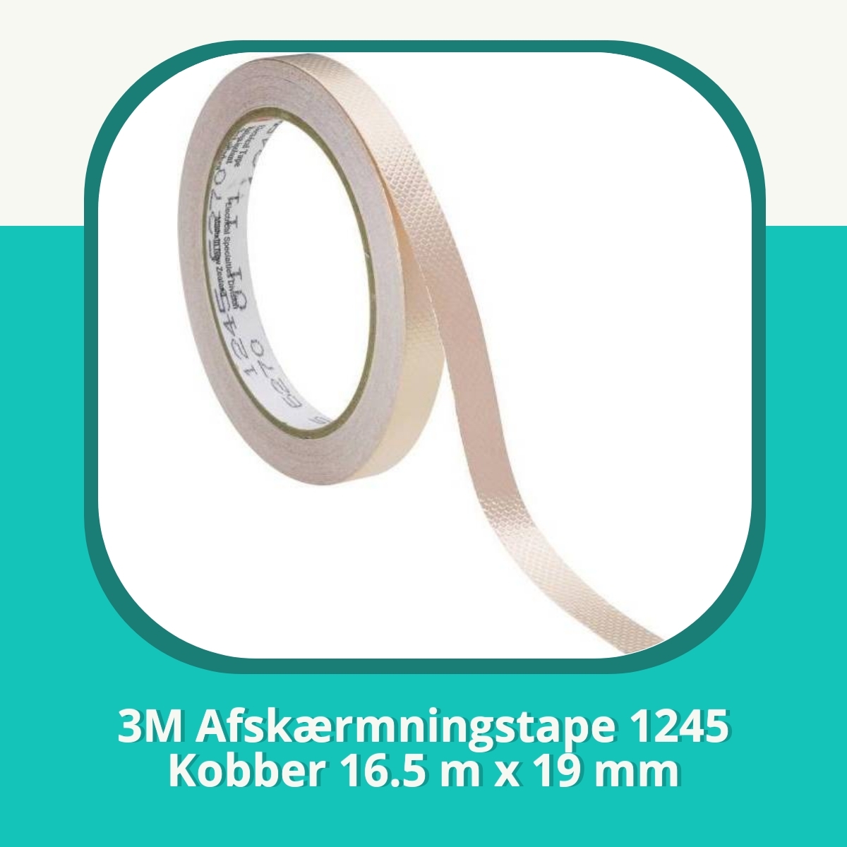 Anmeldelse af 3M Afskærmningstape 1245 Kobber 16.5 m x 19 mm