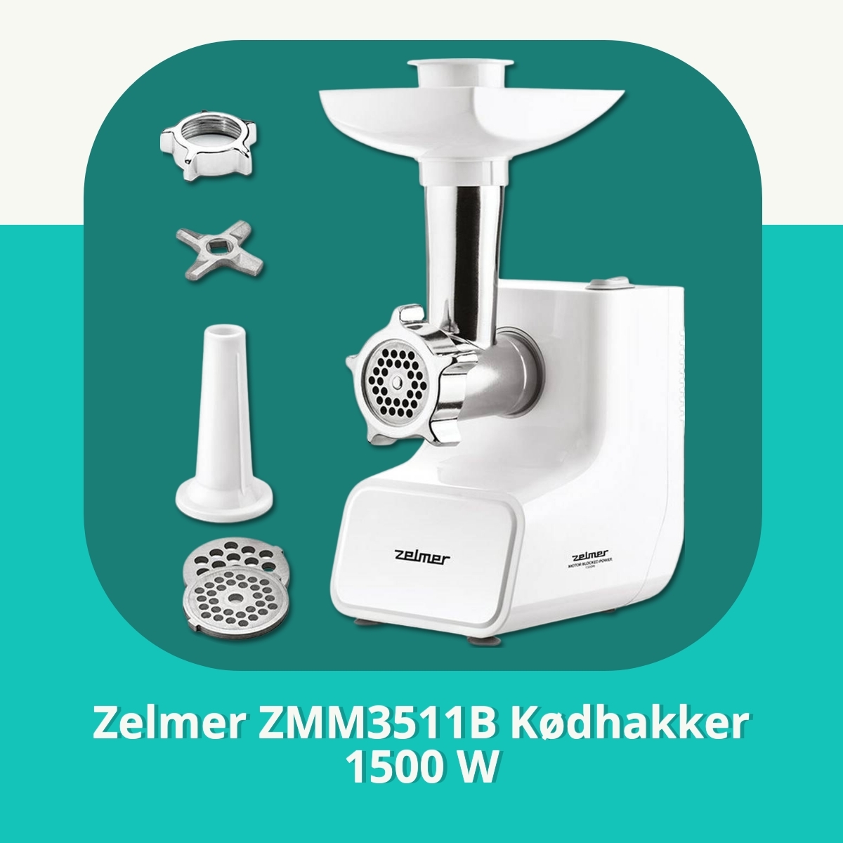 Anmeldelse af Zelmer ZMM3511B Kødhakker 1500 W