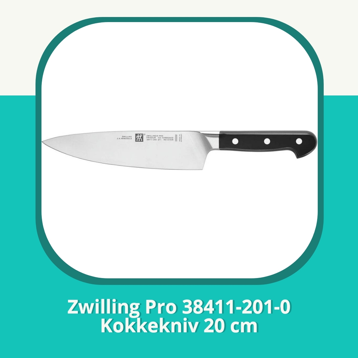 Anmeldelse af Zwilling Pro 38411-201-0 Kokkekniv 20 cm