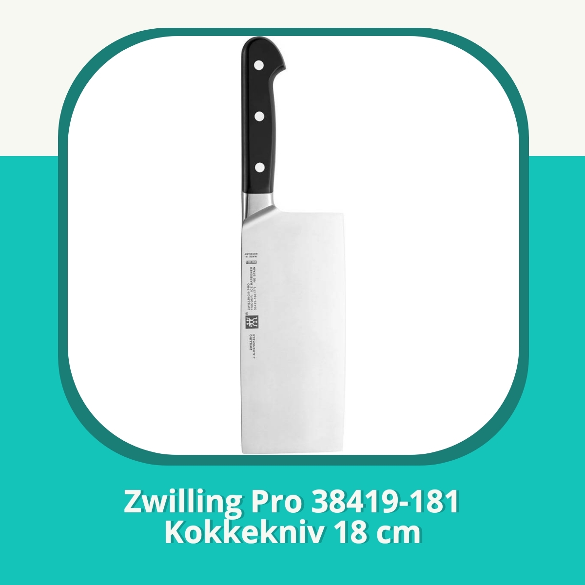 Anmeldelse af Zwilling Pro 38419-181 Kokkekniv 18 cm