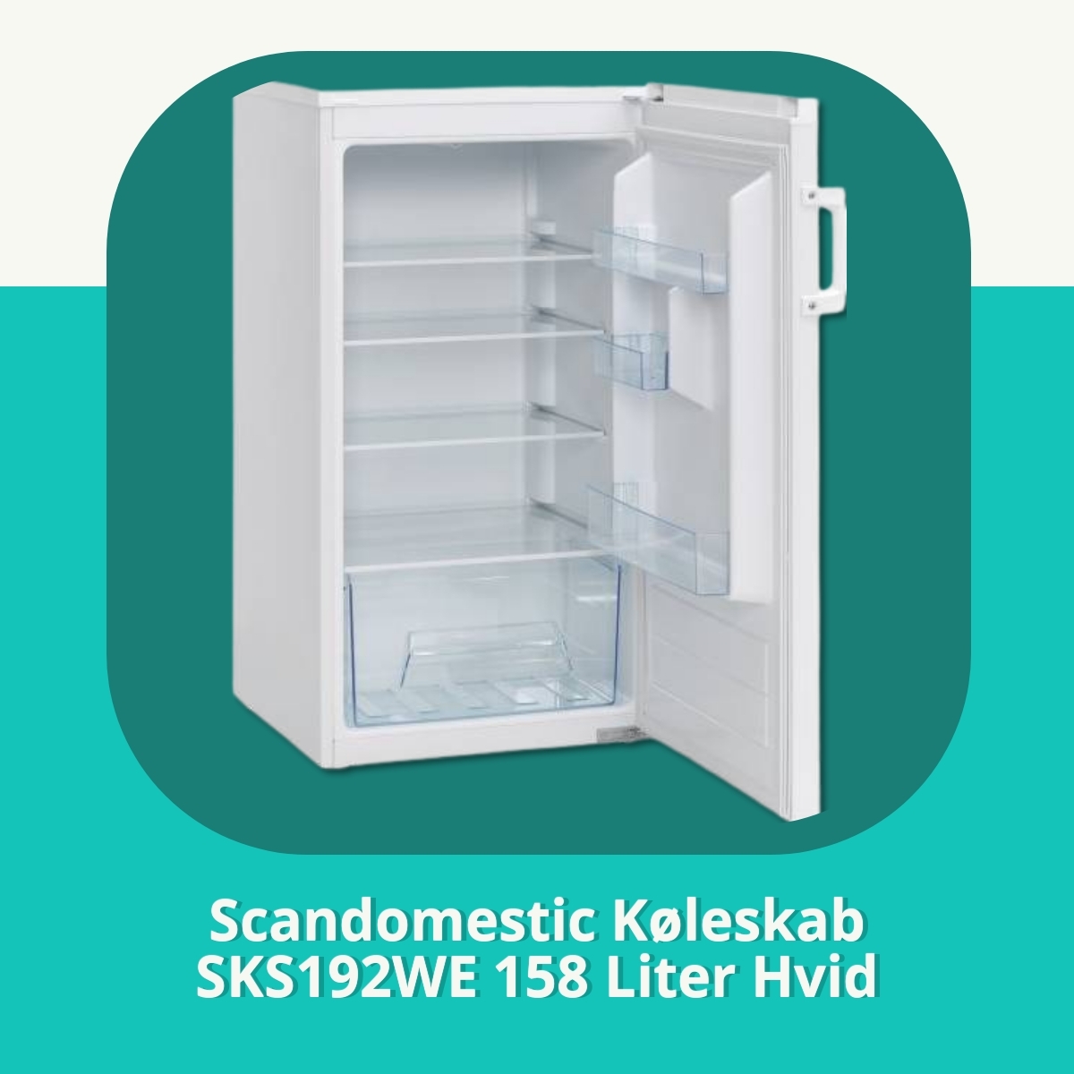 Anmeldelse af Scandomestic Køleskab SKS192WE 158 Liter Hvid