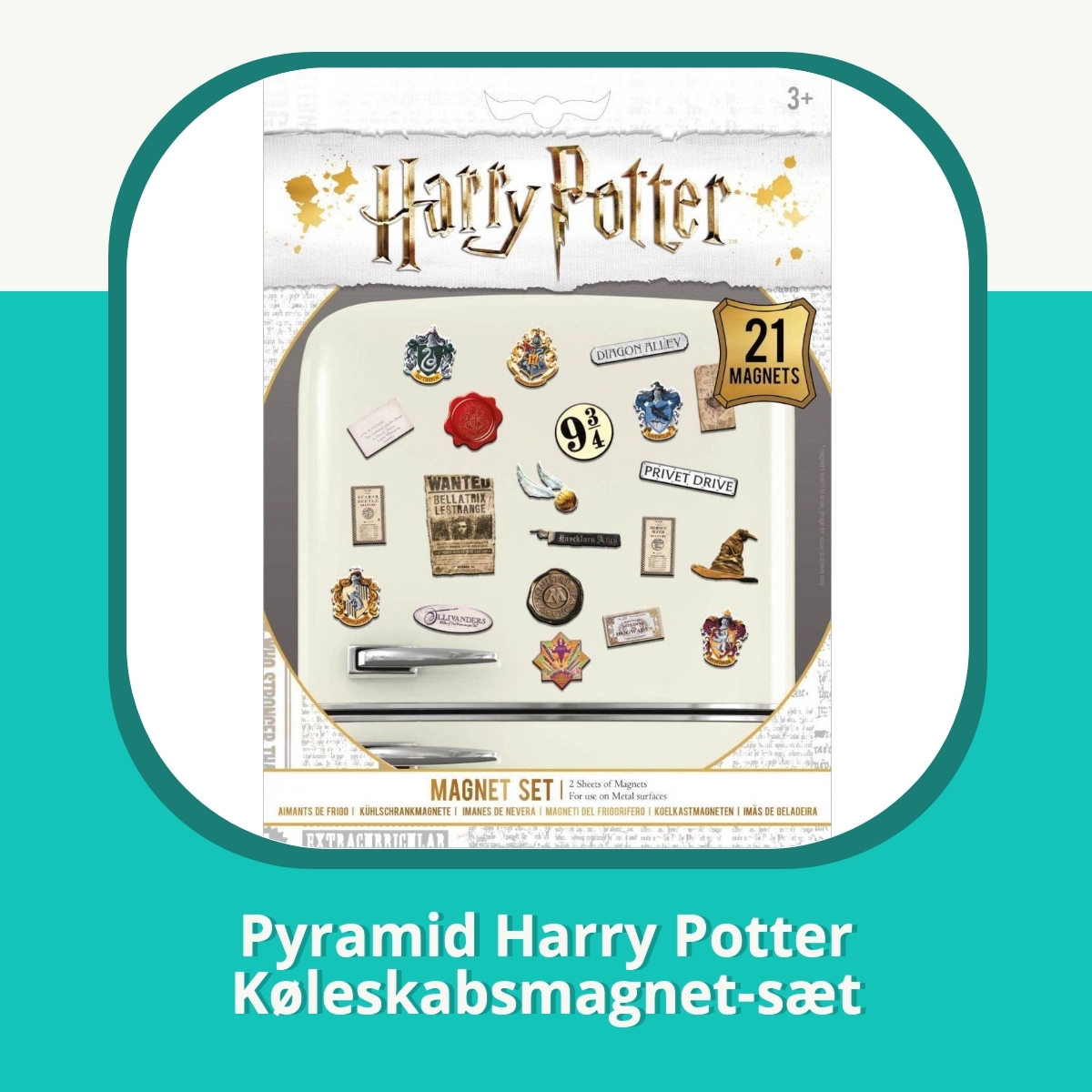 Anmeldelse af Pyramid Harry Potter Køleskabsmagnet-sæt