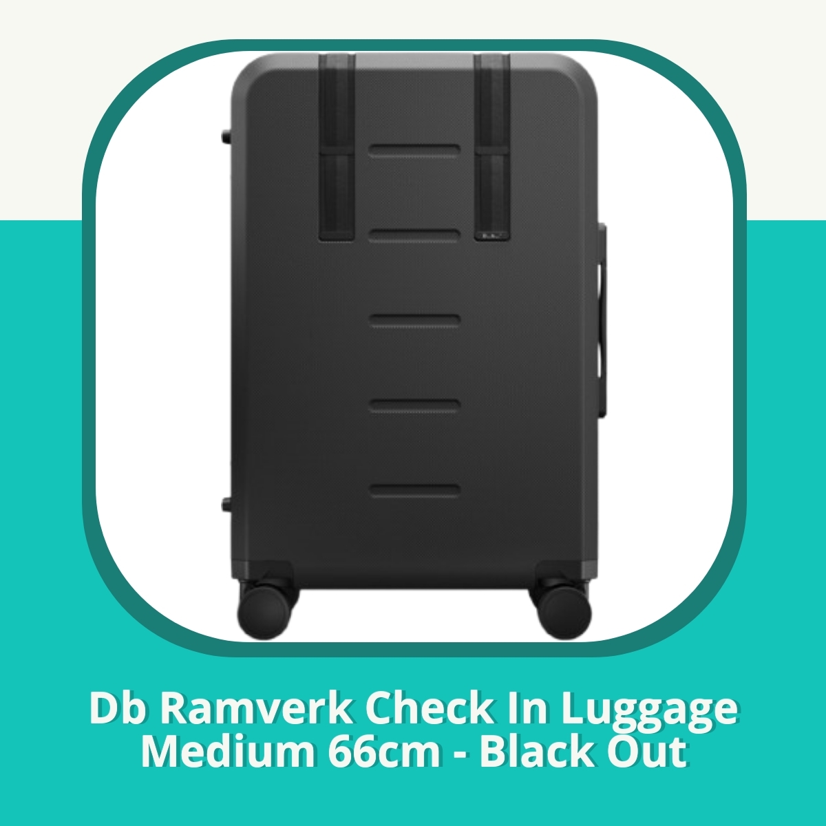 Anmeldelse af Db Ramverk Check In Luggage Medium 66cm - Black Out