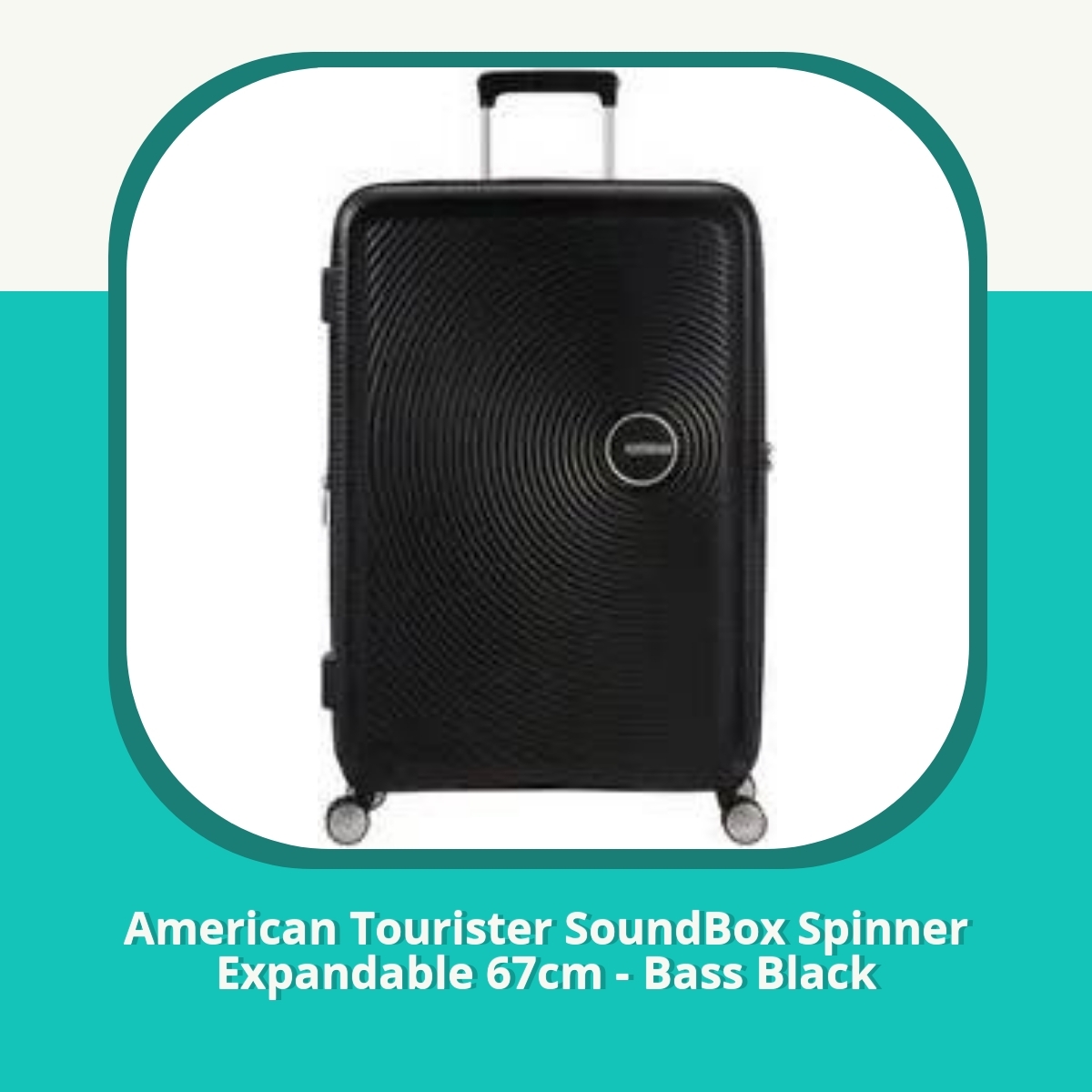 Anmeldelse af American Tourister SoundBox Spinner Expandable 67cm - Bass Black