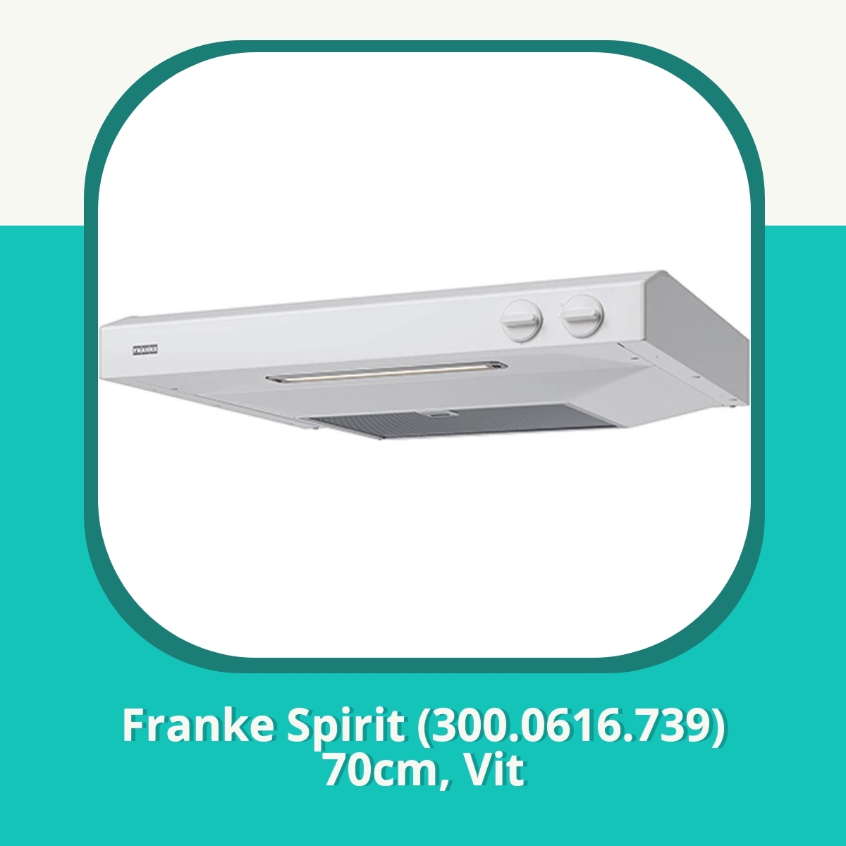 Recension Franke Spirit (300.0616.739) 70cm, Vit