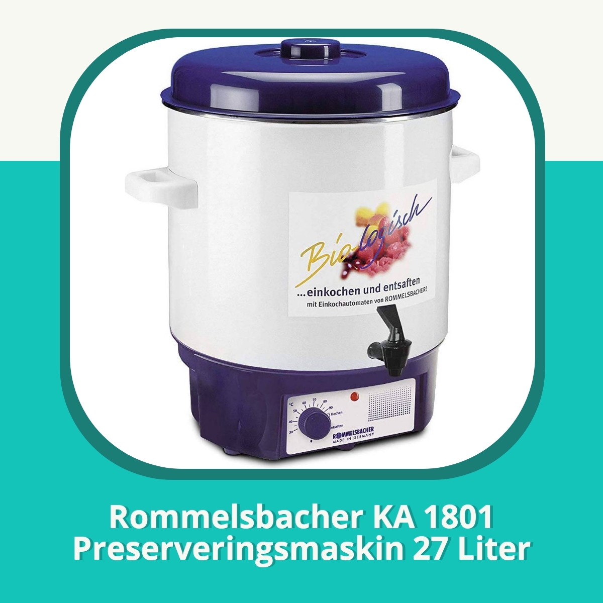 Anmeldelse af Rommelsbacher KA 1801 Preserveringsmaskin 27 Liter