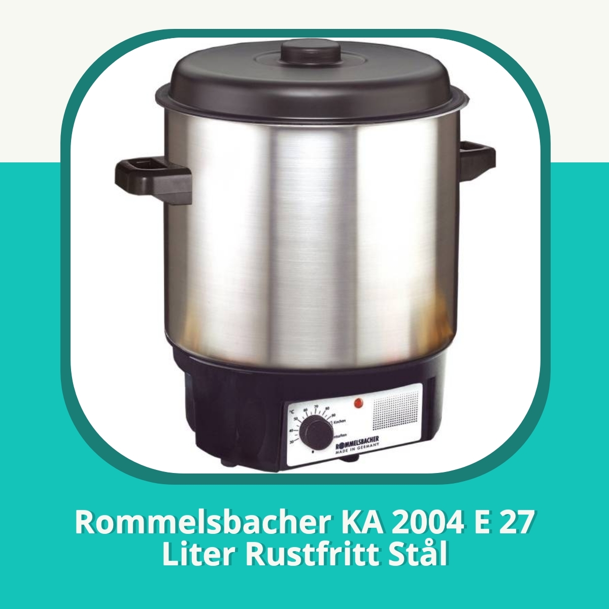 Anmeldelse Rommelsbacher KA 2004 E 27 Liter Rustfritt Stål