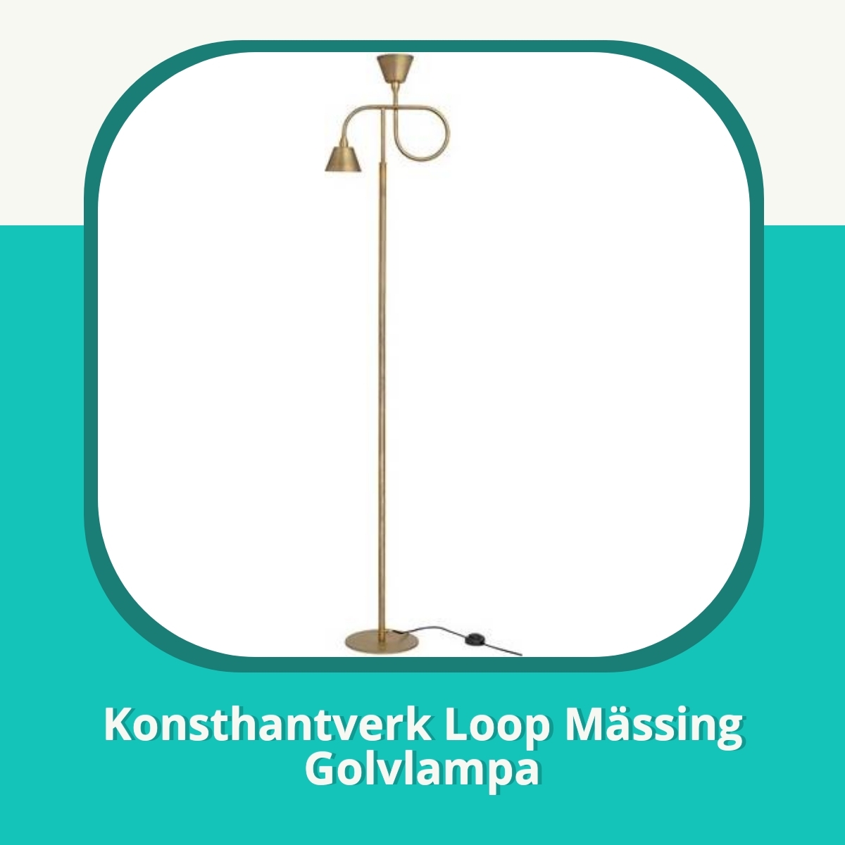 Recension af Konsthantverk Loop Mässing Golvlampa
