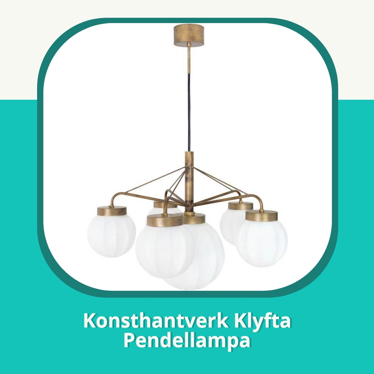 Recension Konsthantverk Klyfta Pendellampa